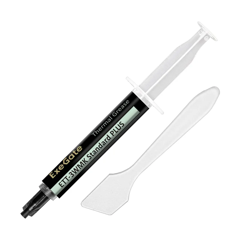 Термопаста ExeGate ETТ-3WMK Standard PLUS (3,2 Вт/(м•К), 5г, шприц с лопаткой)