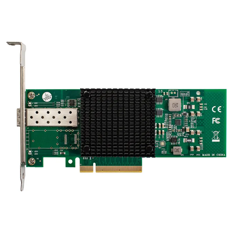 Сетевой адаптер ExeGate EXE-X520-DA1 (PCI-E x8 v2.0, порты 1x SFP+ 10Gb/s (10/5/2.5/1Gb/s, 100Mb/s), Server NIC Intel Chipset JL82599EN)