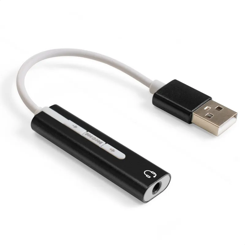 Кабель-адаптер для подключения телефонной гарнитуры к порту USB ExeGate <EX-AU-04B> (внешняя звуковая карта USB, 1x Jack3.5 F (4-контакта), кнопки: volume +, volume -, play/pause/next/previous, Windows/Linux/MAC OS)