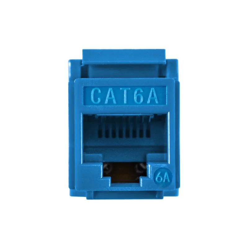 Модуль-вставка Keystone Jack RJ-45 ExeGate KJ-8P8C-U-C6A-180-Dual (Кат.6A, неэкранированная, 180 градусов, IDC Krone/110)