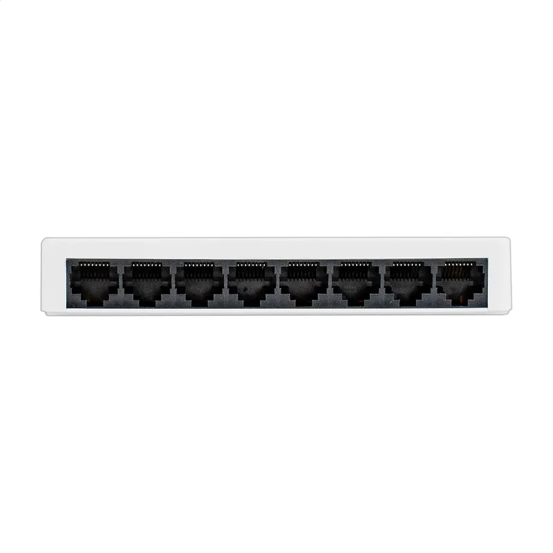 Коммутатор неуправляемый ExeGate EDES-1008C (8-портовый UTP 10/100Mbps, с функцией энергосбережения (Green Ethernet Technology), настольный/настенный)