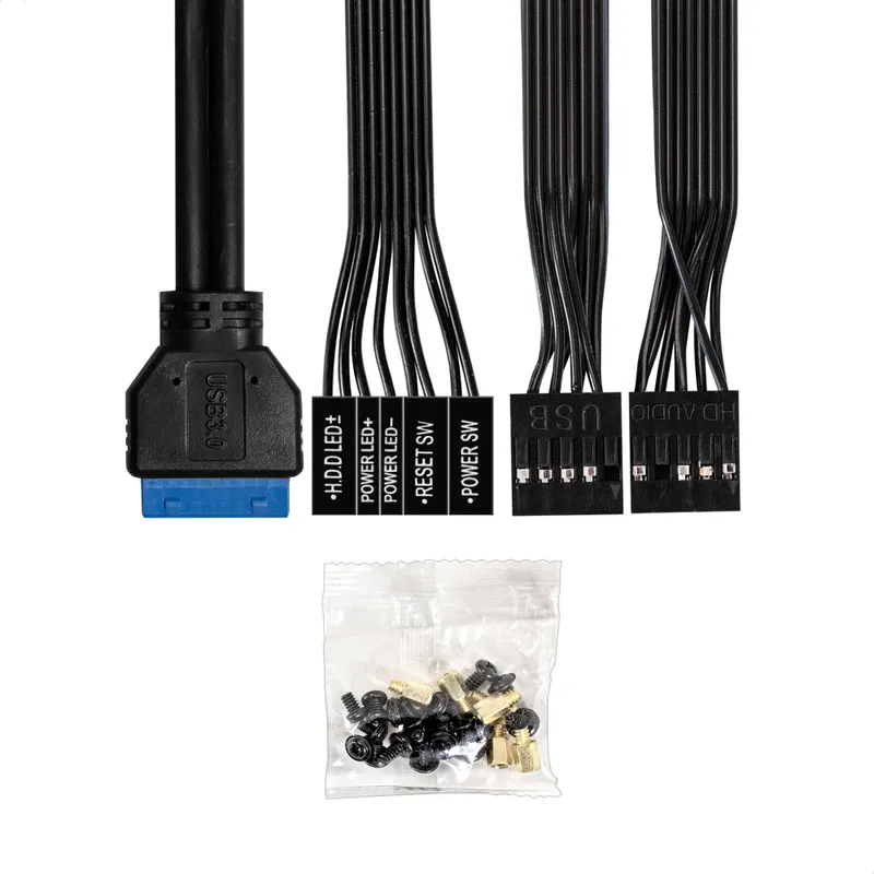 Корпус Minitower ExeGate BAA-403U2-AAA450 (mATX, БП AAA450 с вент. 8см, 1*USB+2*USB3.0, HD Audio, черный)