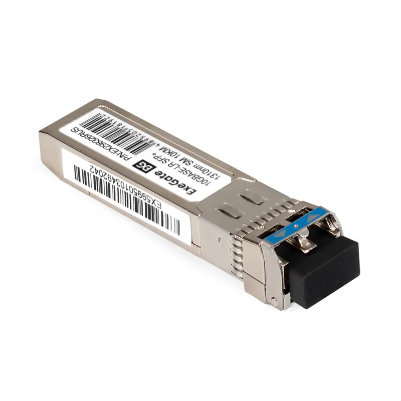 Трансивер SFP+ ExeGate EXT-10G-SM1310-LC2-10KM (10GBase-LR для одномодового оптического кабеля, 10 Гбит/с, Tx:1310/Rx:1310 нм, до 10 км, разъем Duplex LC)