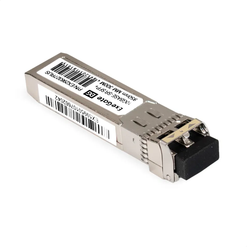 Трансивер SFP+ ExeGate EXT-10G-MM850-LC2-300M (10GBase-SR для многомодового оптического кабеля, 10 Гбит/с, Tx:850/Rx:850 нм, до 300 м, разъем Duplex LC)