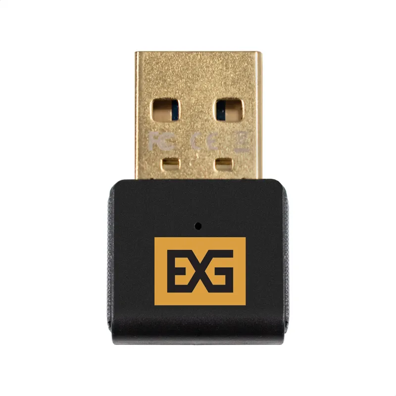 Bluetooth адаптер ExeGate EX-UB540 (BT 5.4, USB HighSpeed 2.0, до 20м, до 7 устройств, Dual-mode Bluetooth, повышенная скорость передачи данных (EDR), сверхнизкое электропотребление (BLE), LE Audio, LC3 codec, поддержка A2DP/SBC/AAC/HSP/AVRCP/HID, Plug & 