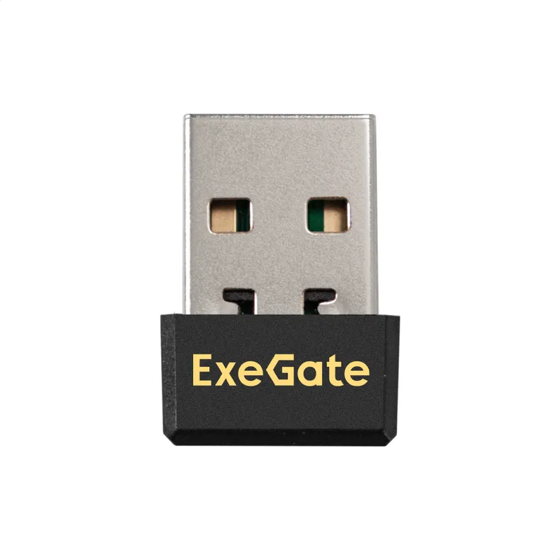 Сетевой адаптер Wi-Fi 4 ExeGate ETL-WN725N-1 (Беспроводной USB адаптер, Wi-Fi N (b/g/n), чипсет Realtek8188, до 150 Мбит/с на 2,4 ГГц, внутренняя антенна, USB 2.0)
