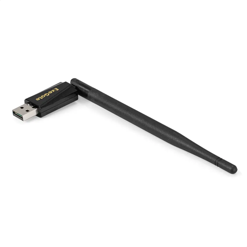Сетевой адаптер Wi-Fi 4 ExeGate EDWA-137-N300-1 (Беспроводной USB адаптер, Wi-Fi N (b/g/n), чипсет Realtek8192, до 300 Мбит/с на 2,4 ГГц, внешняя 3dBi антенна, USB 2.0)