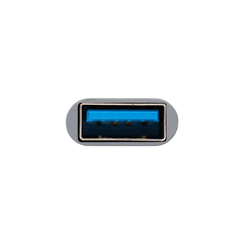 USB-Хаб (концентратор) 7-в-1 ExeGate DUB-761C3 (кабель-адаптер USB Type-A + Type-C --> 6xUSB2.0, 1xUSB3.0, Plug&Play, серебристый)