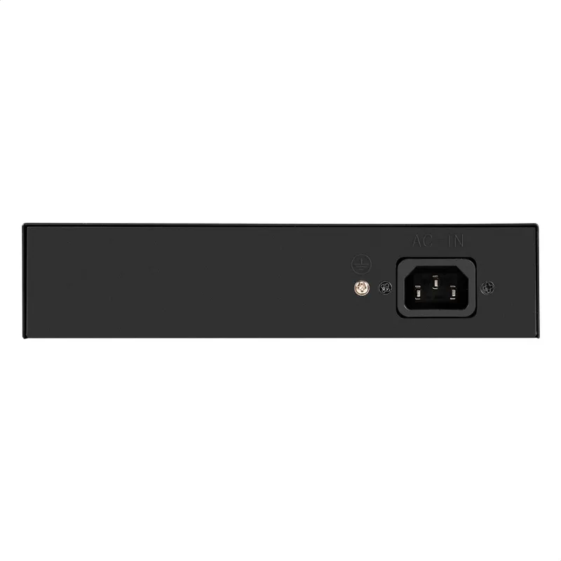 Коммутатор неуправляемый ExeGate EDES-1010D.8PoE-96W (10-портовый UTP 10/100 Base-Tx: 8 портов IEEE 802.3af (PoE), мощность PoE: 25W, суммарно 96W, 2 порта RJ45 uplink, настенный/настольный, металлический корпус)