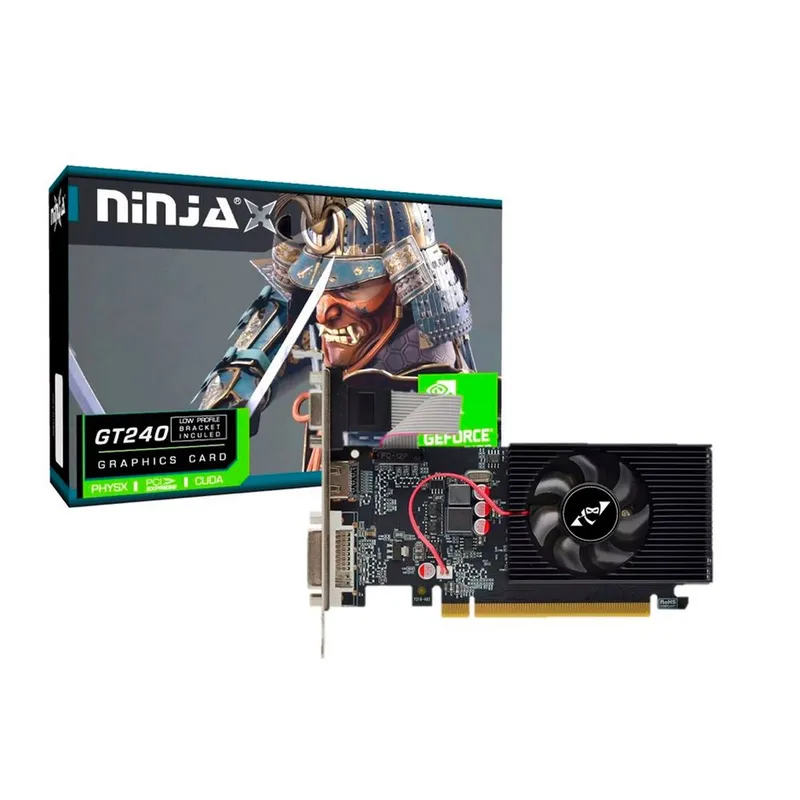 Видеокарта Ninja (Sinotex) GT240 1GB DDR3 128bit VGA DVI HDMI 1FAN LP RTL