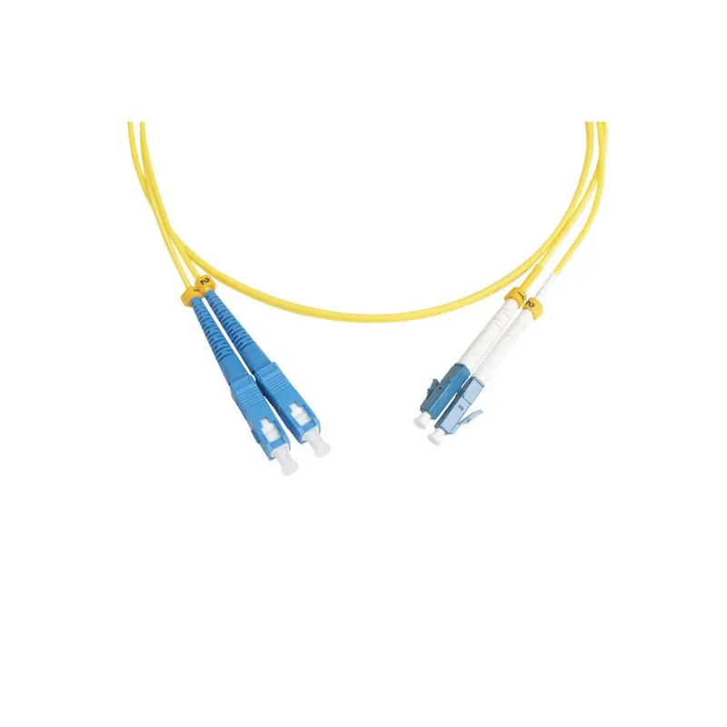 Кабель Hyperline  FC-D2-9-LC/UR-LC/UR-H-5M-LSZH-YL Патч-корд волоконно-оптический (шнур) SM 9/125 (OS2), LC/UPC-LC/UPC, 2.0 мм, duplex, LSZH, 5 м