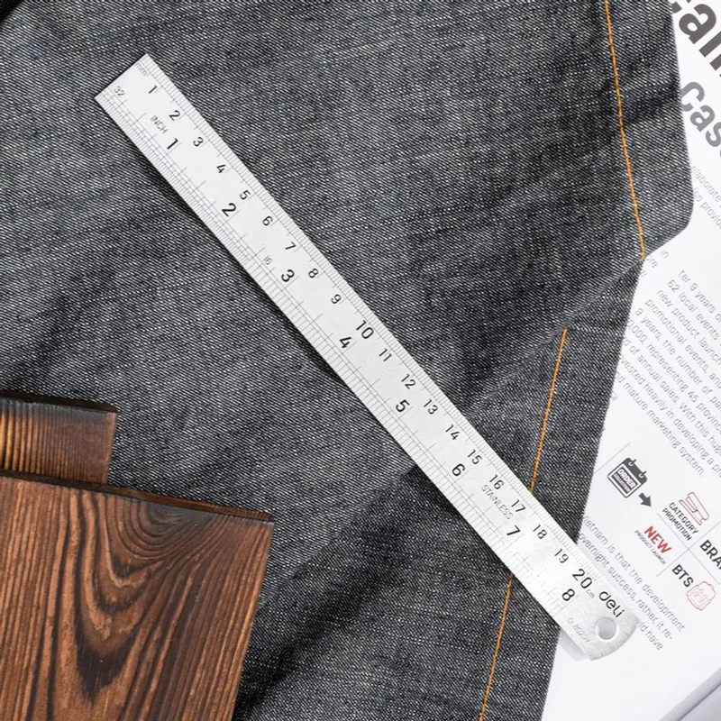  Линейка стальная Deli DL8030Y 300мм нержавеющая сталь