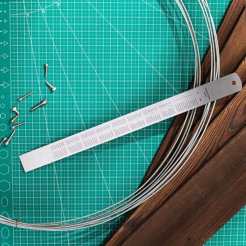  Линейка стальная Deli DL8030Y 300мм нержавеющая сталь