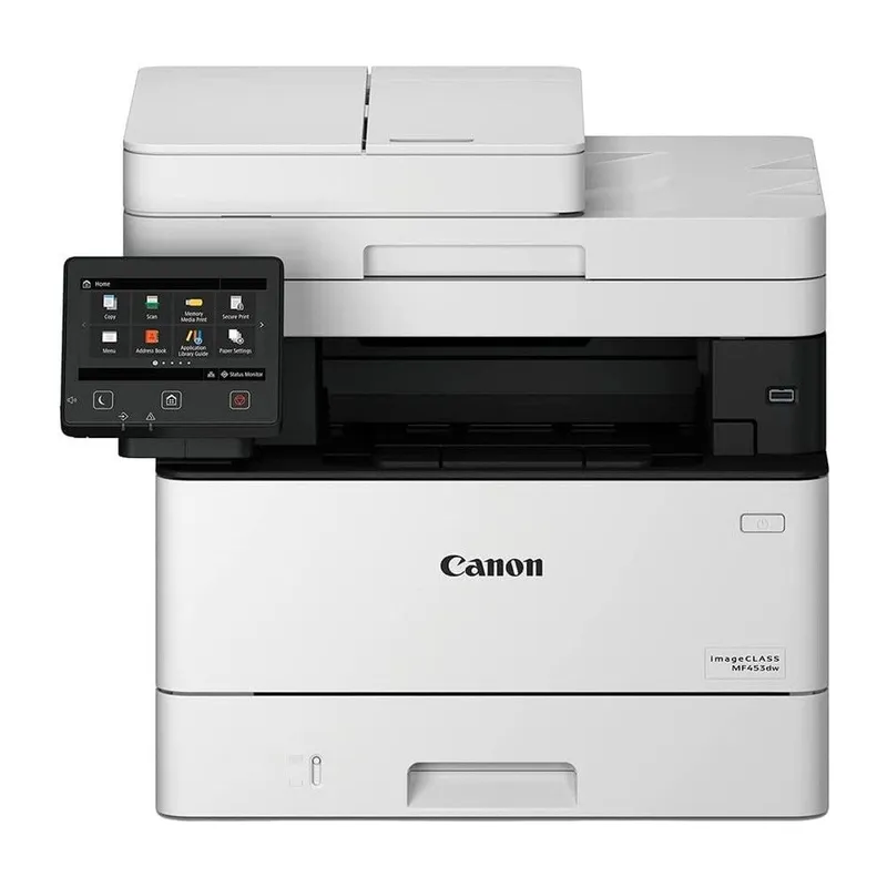 Canon i-Sensys MF453dw А4, МФУ, лазерное, черно-белое , 38стр/мин, 1200dpi, 800МГц, 1024Мб, 50АПД,  250+100, WiFi/AirPrint/USB/Ethernet , 3100стр/картридж, (5161C007)