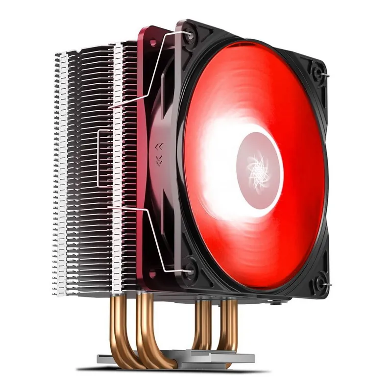 Вентилятор Deepcool GAMMAXX 400 V2 RED for IntelLGA1700/1200/1151/1150/1155, for AMD - AM4 (726821) (DP-MCH4-GMX400V2-RD) {20}
