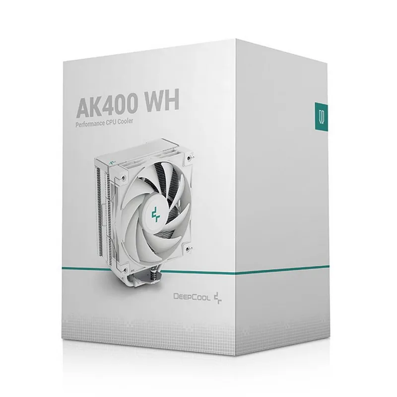 Вентилятор Deepcool AK400 WH (White, Height 155mm, 6mm x 4pcs, Fan 120mm, 500;1850RPM ±10%, < 29 dB(A), 4-pin PWM, TDP 220W, Al+Cu, Screw, Socket AMD AM5/AM4, Intel LGA1700/1200/115x) (R-AK400-WHNNMN-G-1) {18} (727422)