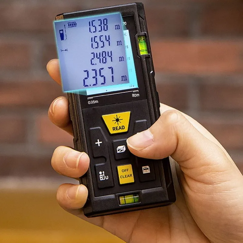 Лазерный дальномер Deli DL4171 Диапазон измерения 0,05;100м, точность измерения ±3мм