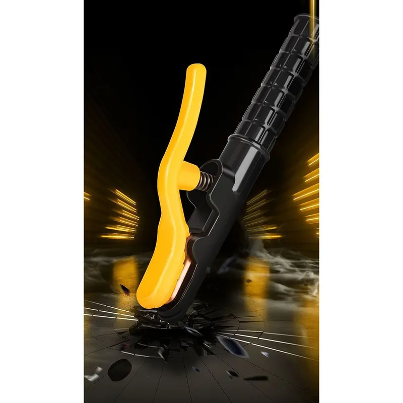 Электрододержатель Deli DL23300A 500гр, макс. сила тока 300A, длина 295мм, диаметр электрода 4,0-6,3мм, площадь поперечного сечения кабеля 35-50 кв.мм