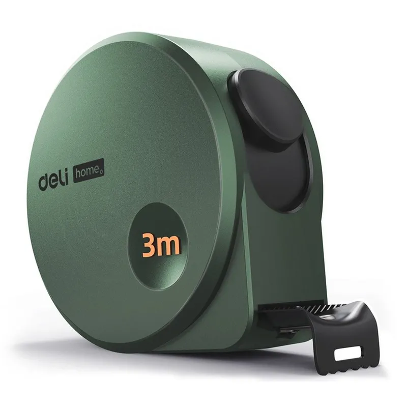  Рулетка Home Series Green HT8316L 3м х 16мм, эксклюзивный дизайн, корпус - высококачественный софттач пластик