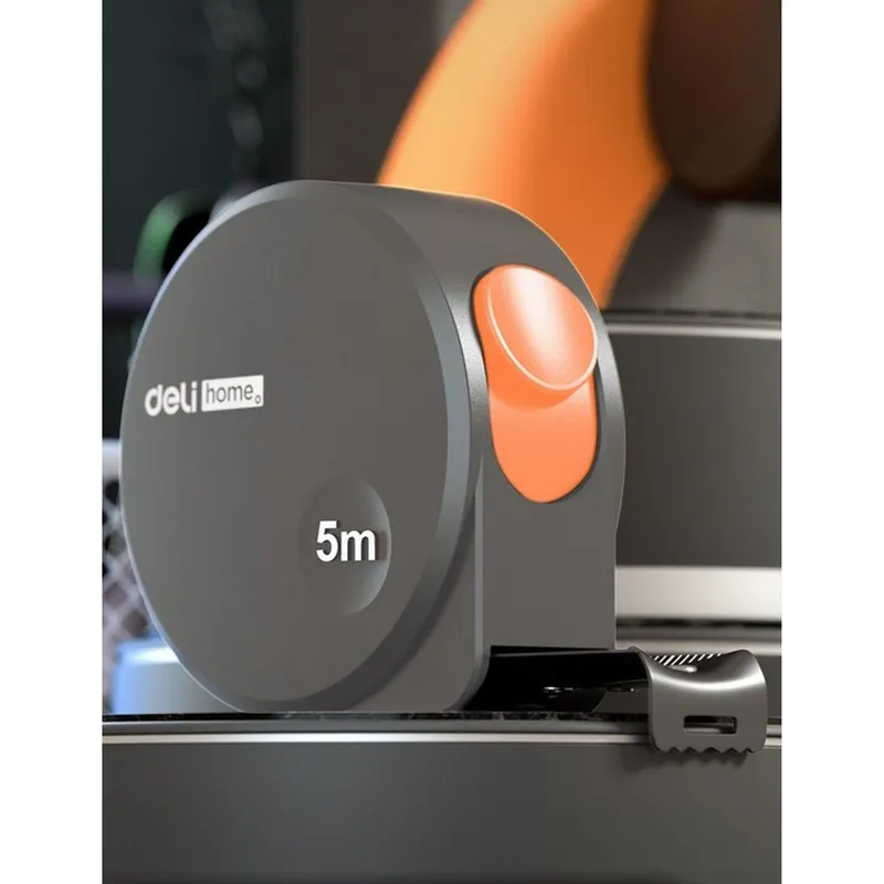  Рулетка Home Series Gray HT8519C 5м х 19мм, эксклюзивный дизайн, корпус - высококачественный софттач пластик