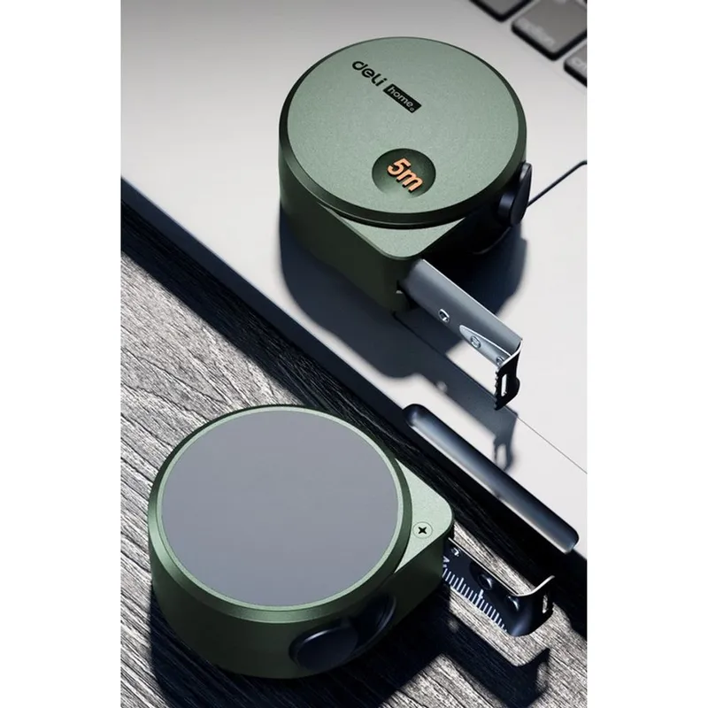  Рулетка Home Series Green HT8519L 5м х 19мм, эксклюзивный дизайн, корпус - высококачественный софттач пластик