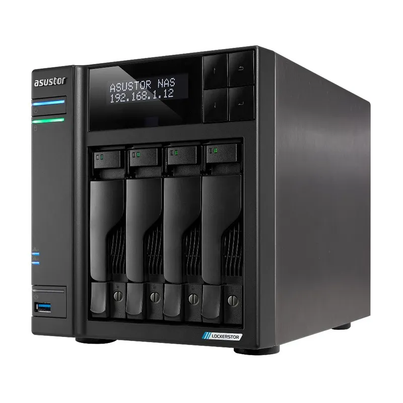 Платформа СХД ASUSTOR AS6704T 4 Bay (Max.12) 4xM.2 2x2.5GLAN 4GB (Max.16GB) DDR4 2xUSB HDMI (90IX01N1-BW3S40)