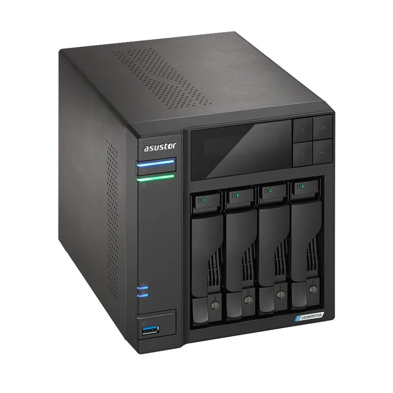Платформа СХД ASUSTOR AS6704T 4 Bay (Max.12) 4xM.2 2x2.5GLAN 4GB (Max.16GB) DDR4 2xUSB HDMI (90IX01N1-BW3S40)