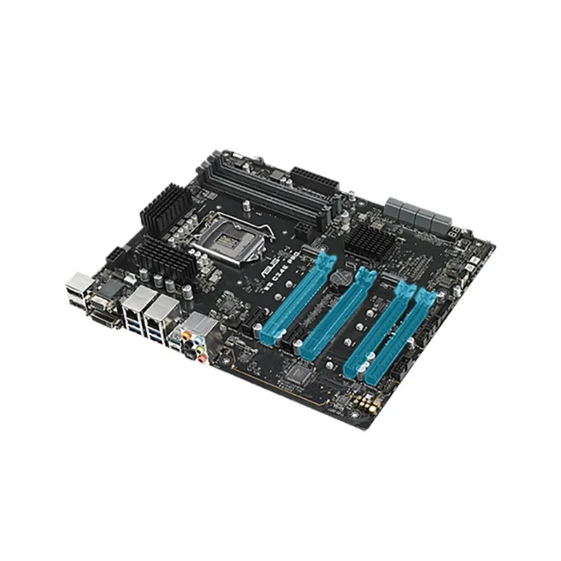 Материнская плата ASUS WS C246 DC LGA1151 ATX 3xDDR4 4xPCIEx16 2xPCIEx1 M.2 DVI VGA GLAN (90SB08L0-M0UBN0)