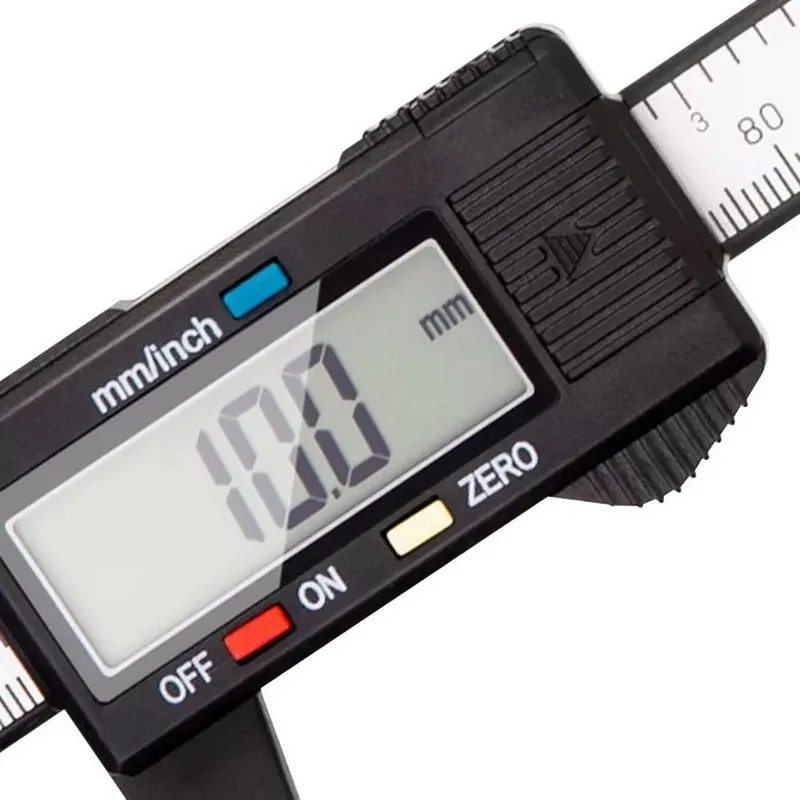  Электронный штангенциркуль Deli DL90150 150мм, метрическая/дюймовая конвертация, пластик, светодиодный дисплей