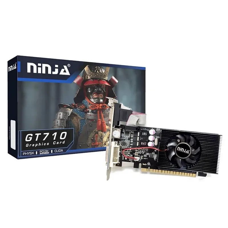 Видеокарта Ninja (Sinotex) GT710 2GB 64bit DDR3 VGA DVI HDMI 1FAN LP RTL