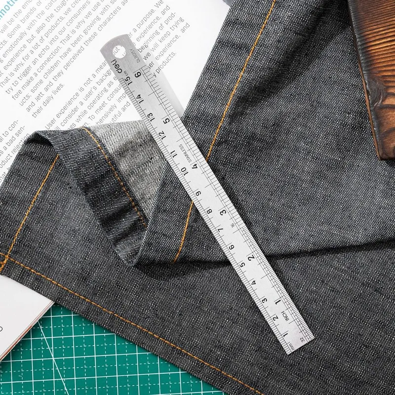  Линейка стальная Deli DL8015Y 150мм нержавеющая сталь