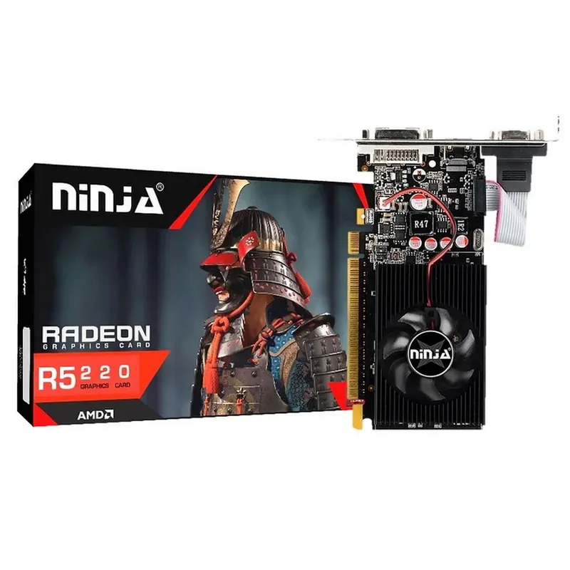 Видеокарта Ninja (Sinotex) R5 220 1GB DDR3 64bit VGA DVI HDMI 1FAN LP RTL