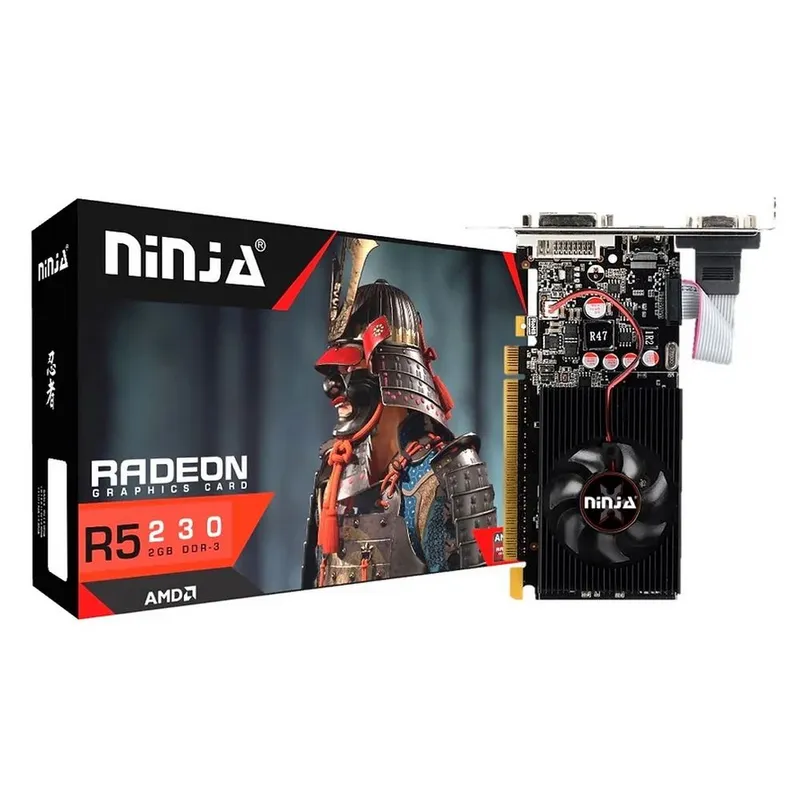 Видеокарта Ninja (Sinotex) R5 230 2GB DDR3 64bit VGA DVI HDMI 1FAN LP RTL