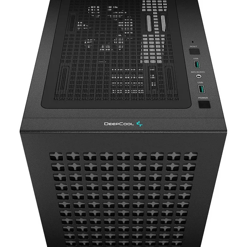 Корпус для ПК Deepcool CH370-BK mATX, USB3.0X1, USB-C Gen2X1, AudioX1, 3.5"X2, 2.5"X2+1,TG