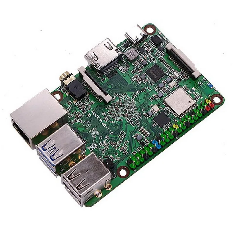Одноплатный компьютер RockPi  4B Plus (4GB / 32GB eMMC)
