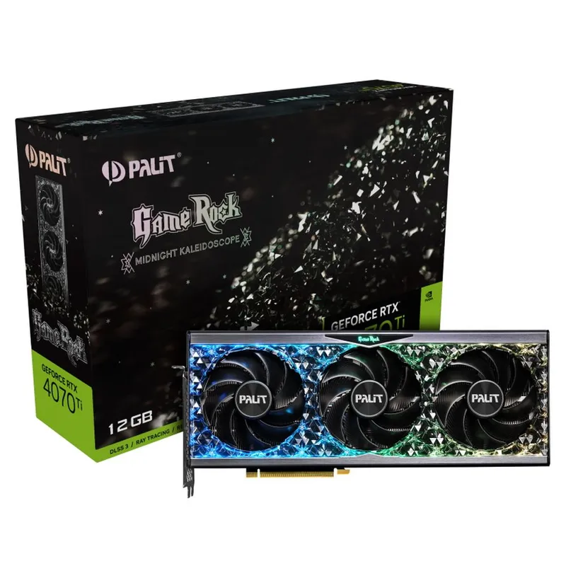 Видеокарта Palit RTX4070Ti GAMEROCK 12GB GDDR6X 192bit 3xDP HDMI (NED407T019K9-1045G)
