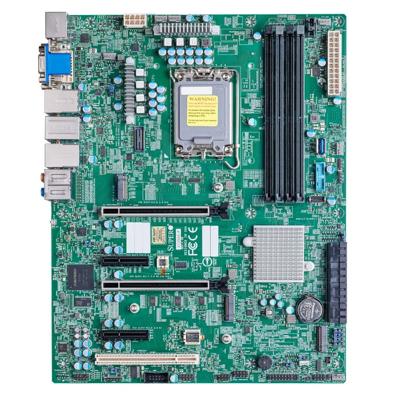 Материнская плата SuperMicro Supermicro Motherboard MBD-X13SAE-F-B W680 LGA1700 No Memory 12th Generation Intel® Core™ i3/i5/i7/i9 Processors, Single Socket LGA-1700 supported, CPU TDP supports Up to 125W TDP Intel® W680 2 PCI-E 5.0 x16 slots (16/NA or 8/
