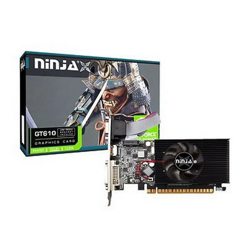 Видеокарта Ninja (Sinotex) GT610 1GB DDR3 64bit VGA DVI HDMI 1FAN LP RTL