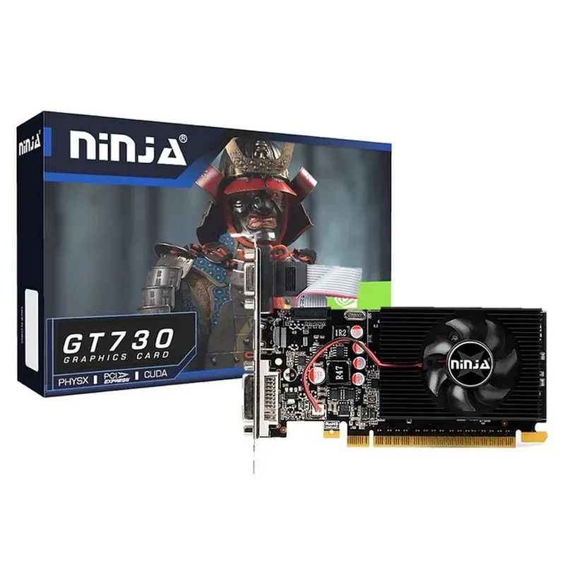 Видеокарта Ninja (Sinotex) GT730 4GB DDR3 128bit VGA DVI HDMI 1FAN LP RTL