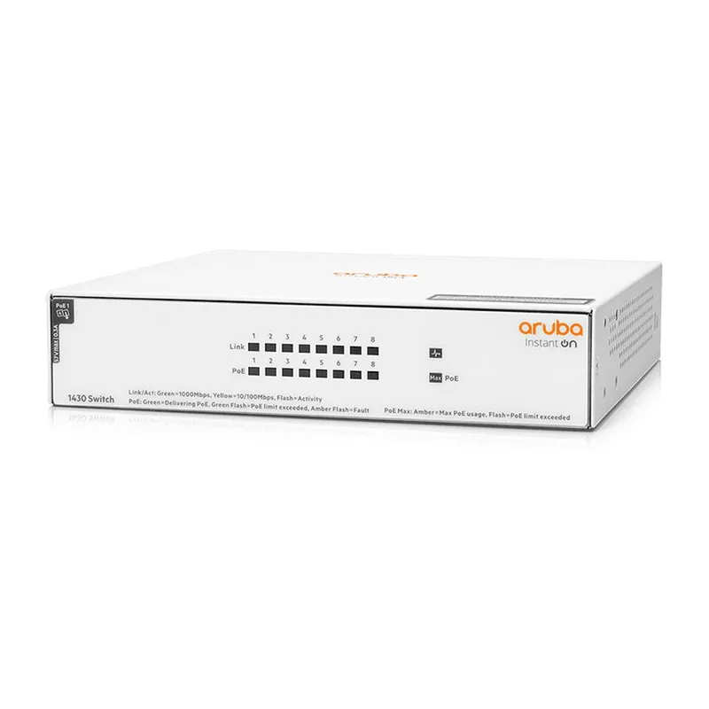 Коммутатор HPE Aruba Instant On 1430 8G Class4 PoE 64W Switch 
 Switch