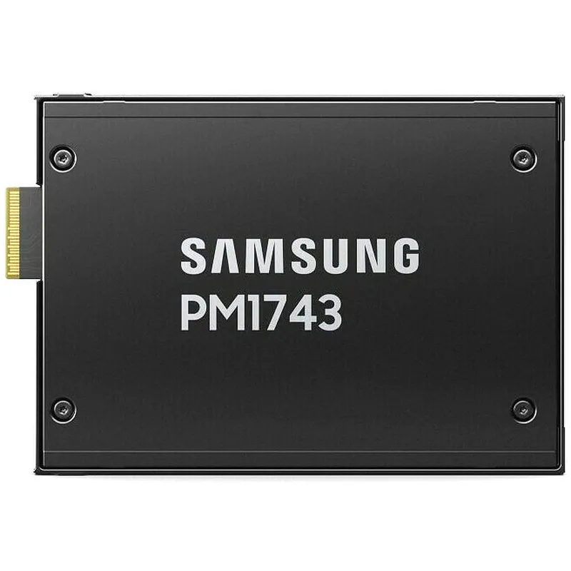 Твердотельный накопитель Samsung Enterprise SSD, 2.5"(SFF/U.2), PM1743, 1920GB, NVMe PCIe Gen5 1x4, R14000/W3000Mb/s, IOPS(R4K) 2000K/150K, MTBF 2,5M, 1DWPD/5Y, TBW 3504TB, OEM
