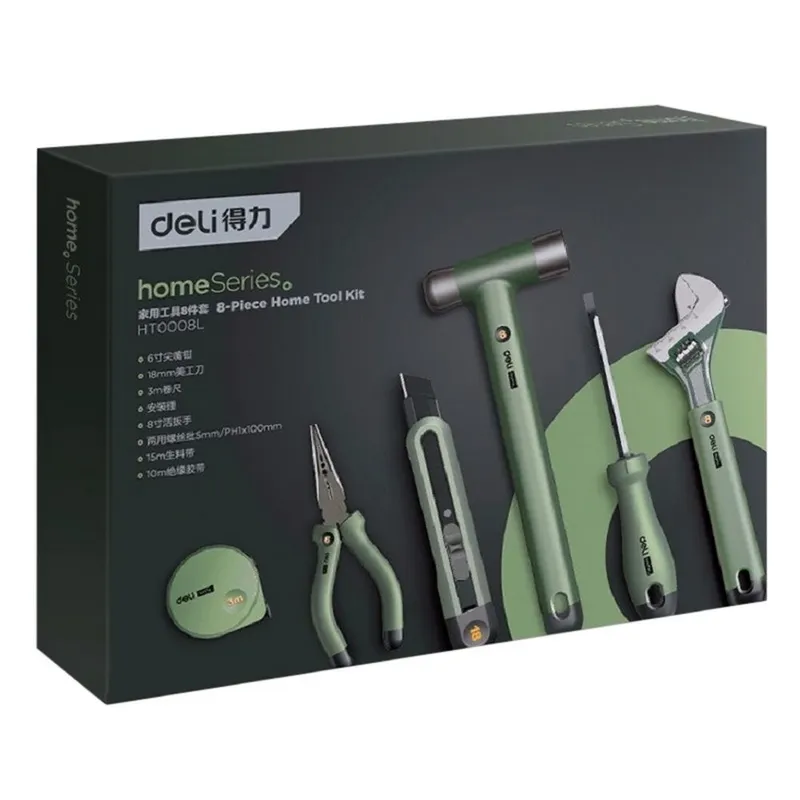 Набор ручного инструмента Deli "Home Series Green" Deli HT0008L  6 предметов