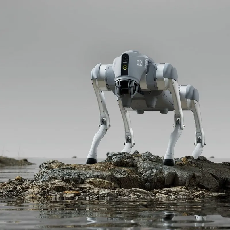 Бионический четырехопорный робот бренда Unitree модели Go2 версии AIR 