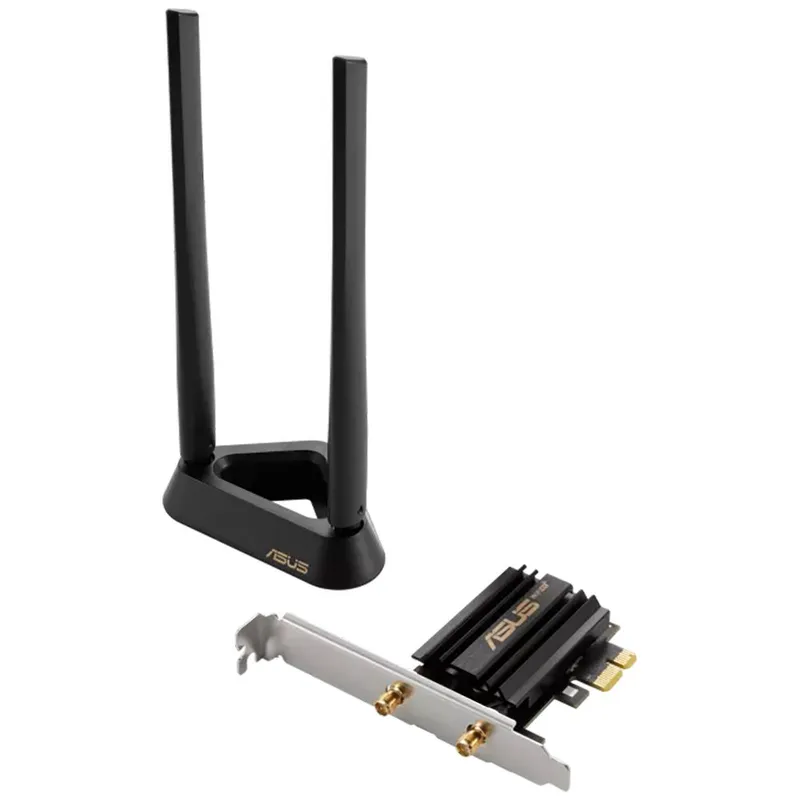 Адаптер беспроводной связи (Wi-Fi) ASUS PCE-AXE59BT WiFi 6E Bluetooth 5.2 2402+2402+574Mbps 6GHz/5GHz/2.4G (90IG07I0-MO0B00) 