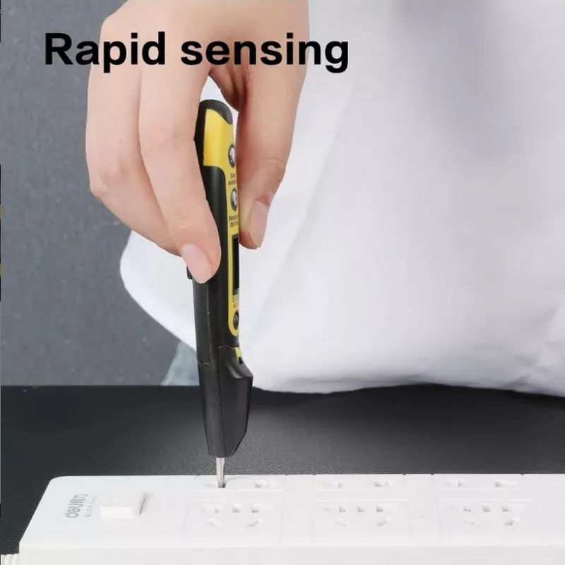  Индикаторная отвертка-тестер напряжения цифровая Deli DL8005 (12-250 В)