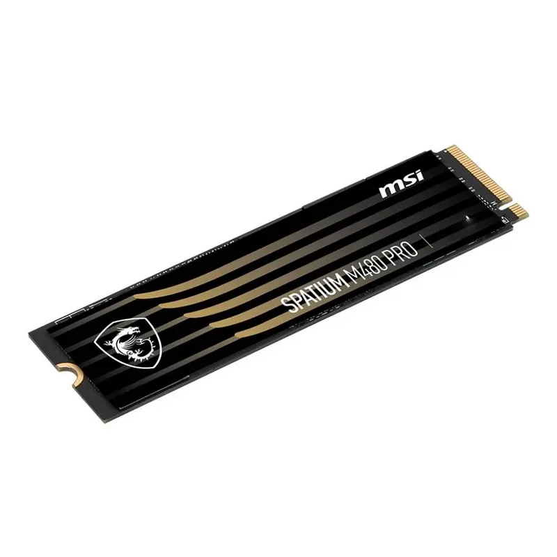 Твёрдотельный накопитель M.2 MSI SSD SPATIUM M480 PRO 1TB M.2 2280 PCle 4.0 NVMe R7400/W6000MB/s 3D NAND TLC MTBF 1.5M 750000/1000000 IOPS 700TBW buffered