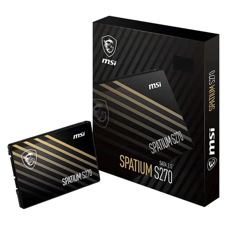 MSI SSD SPATIUM S270 960GB SATA III 2.5" R500/W450MB/s 3D NAND TLC MTBF 2M 55000/80000 IOPS 500TBW