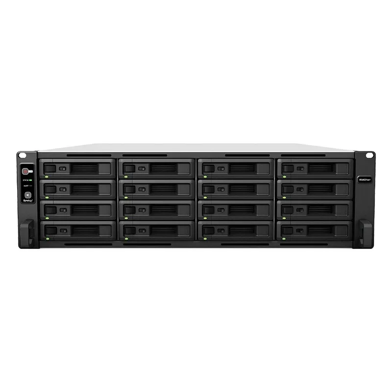 Система хранения данных Synology (Rack3U) 8C2,1Ghz/16Gb (64)/RAID0,1,10,5,6/upto16HP HDDs SATA(3,5'or2,5')upto 40 with 2xRX1217(RP)/2xUSB/4xGE+2x10GE/2xPCIe/iSCSI/2xIPcam(upto90)/2xRPS/no rail/1YW' repl RS4017xs+