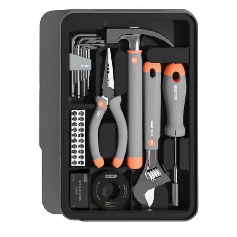 Набор ручного инструмента Deli "Home Series Gray" Deli H1001-ADE  15 предметов