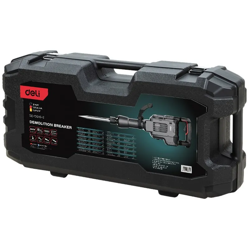 Отбойный молоток Deli DE-DG15-2E (1800Вт, 65Дж, кейс)